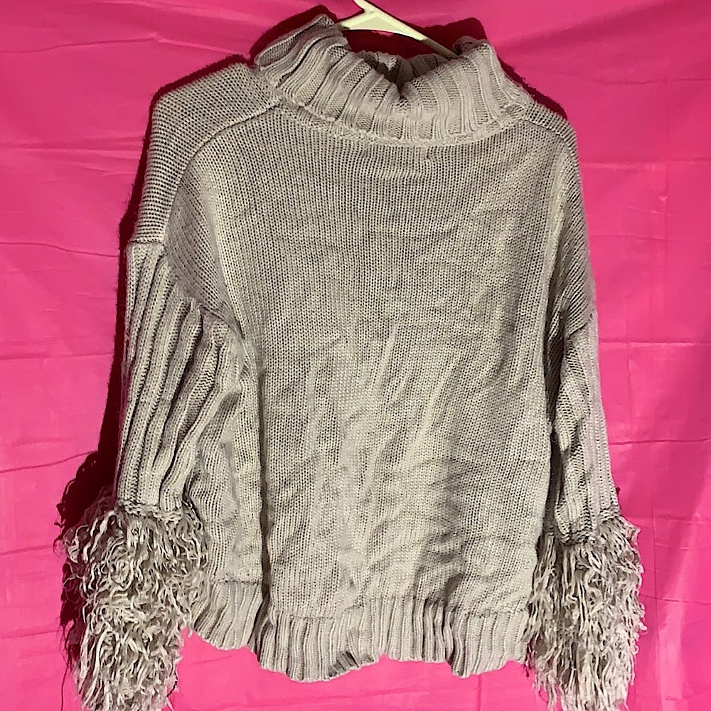 Blue B Collection - Tan Turtle Neck Knit Sweater